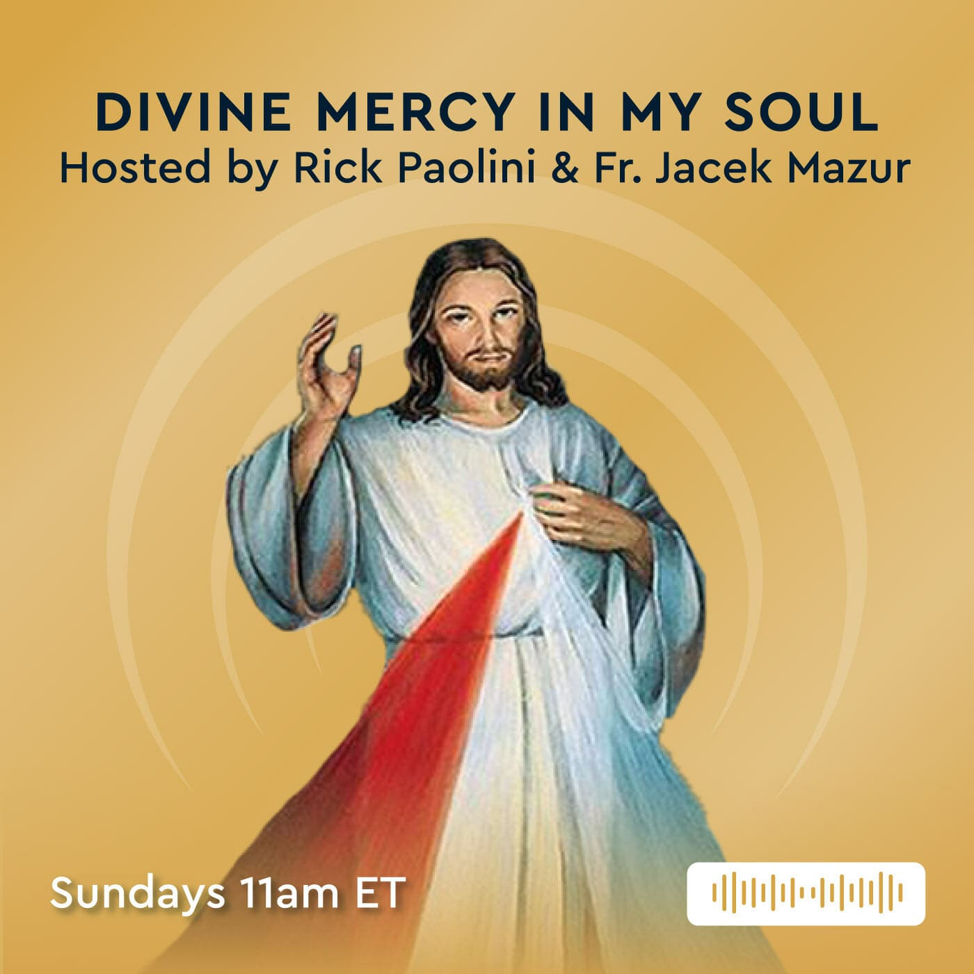 An image of Jesus portraying the Divine Mercy Message