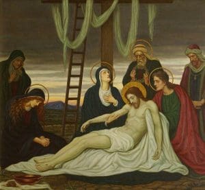 Jesus is taken down from the cross